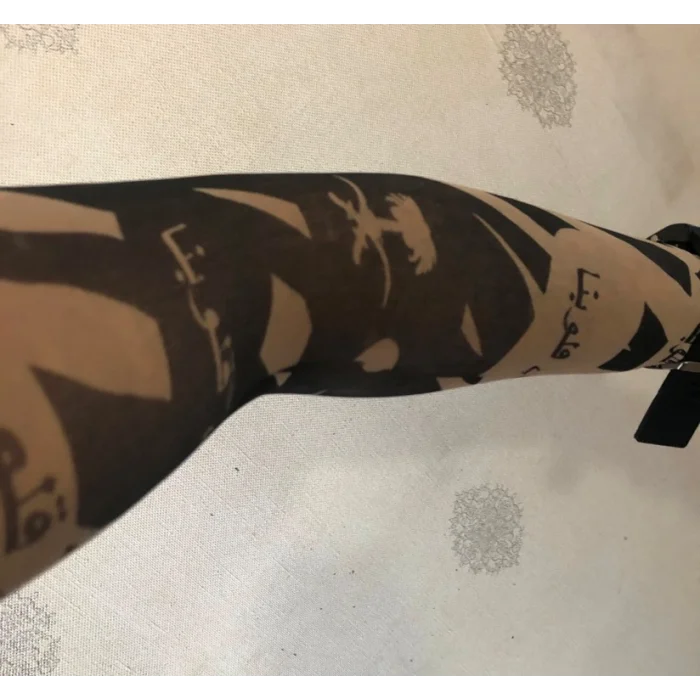 Çift Kol Giyilebilir Dövme Arabic Desenler Tattoo Sleeve