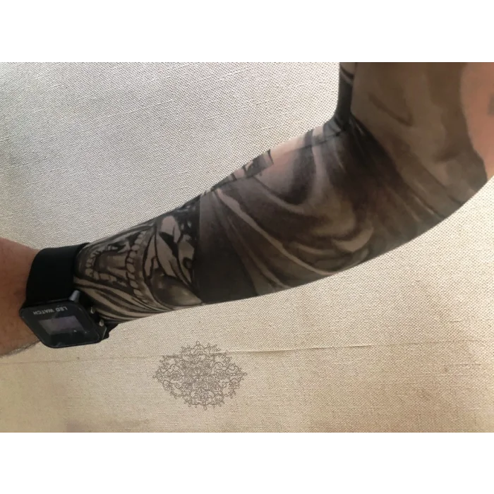 Çift Kol Giyilebilir Dövme Göz Desenler Tattoo Sleeve