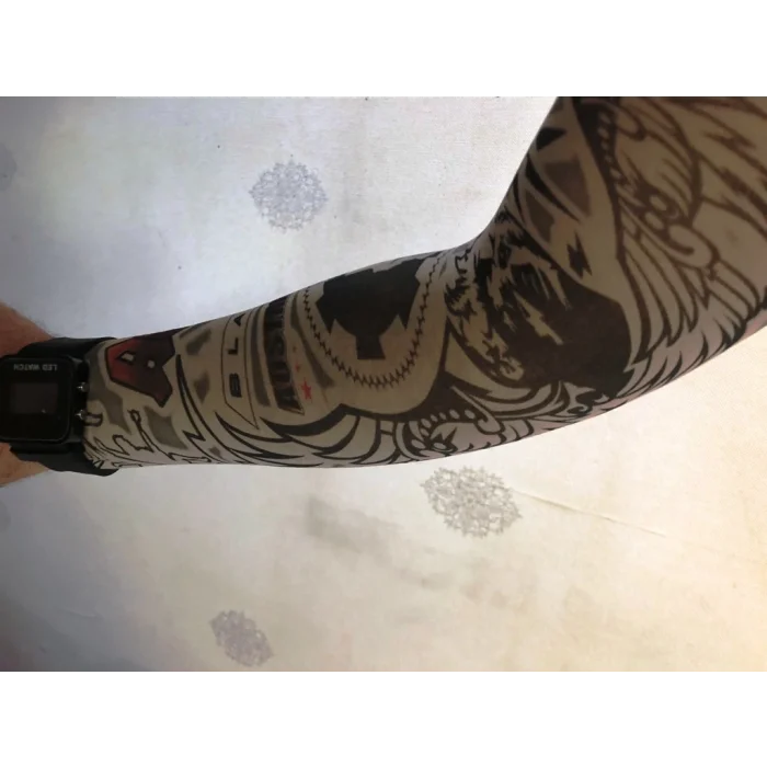 Çift Kol Giyilebilir Dövme Kanat Desenler Tattoo Sleeve