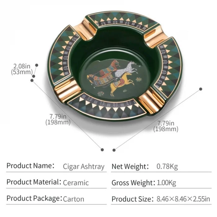 Cigarloong 4 Horse Seramik Puro Küllüğü Yeşil 4lü