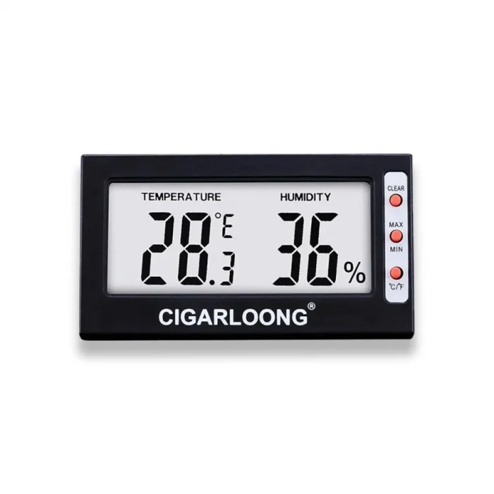 Cigarloong Dijital Higrometre Nem Isı Ölçer Diktörtgen