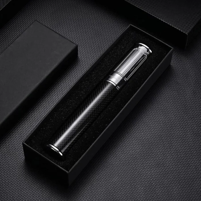 Cigarloong Karbon Metal Puro Kılıfı Tekli Siyah 60 Ring