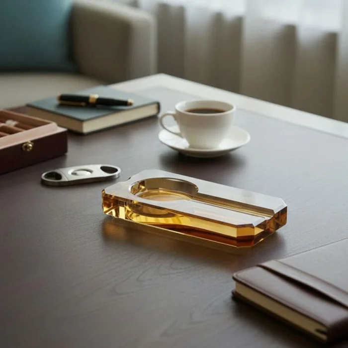 Cigarloong Kristal Cam Puro Küllüğü Gold Tekli