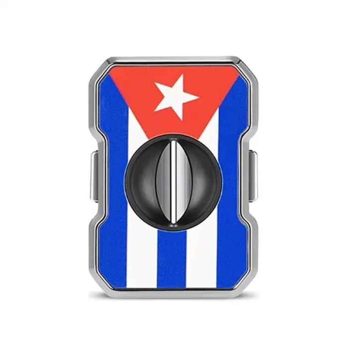 Cigarloong Metal Puro V Kesici 60 Ring Cuban Flag