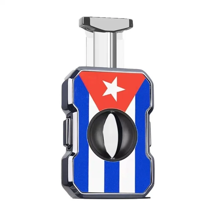 Cigarloong Metal Puro V Kesici 60 Ring Cuban Flag