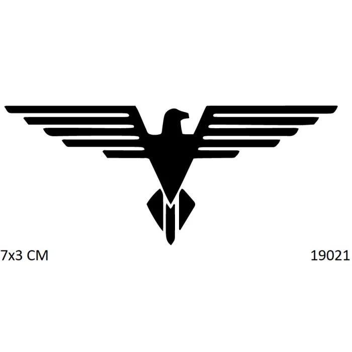 Çizgisel Kartal Geçici Dövme Şablonu