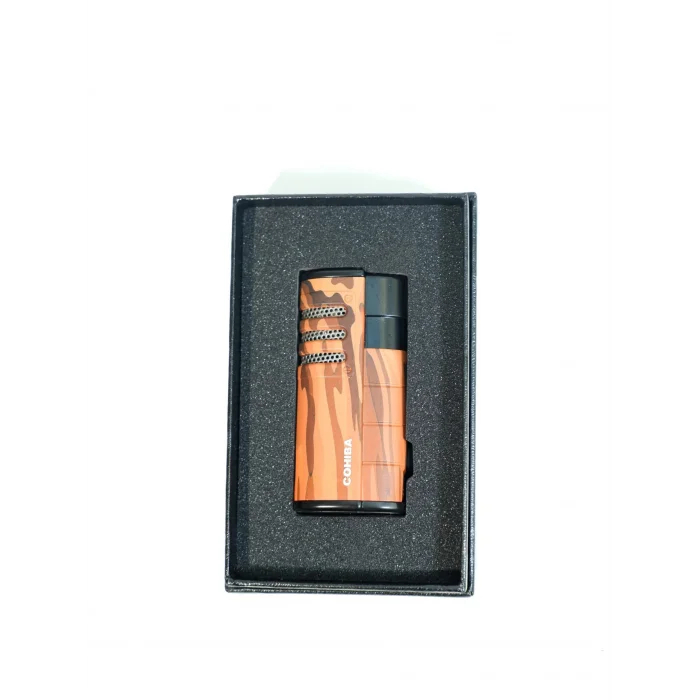 Cohiba Ahşap Üç Torch Puro Çakmak CCM0825 - Parmida