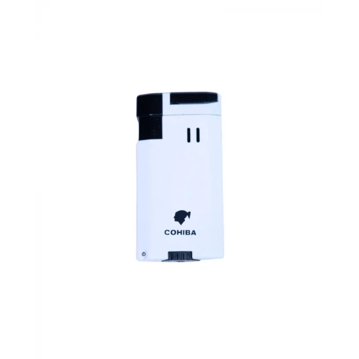 Cohiba Delicilli Çift Torch Jet Alevli Çakmak Beyaz Renk CCM0701 - Parmida