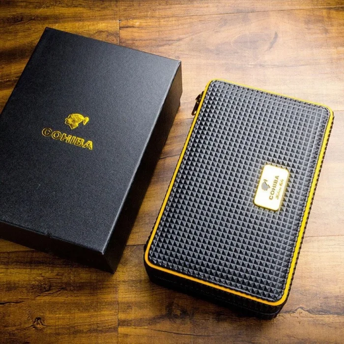 Cohiba Deri Puro Taşıma Çantası Siyah
