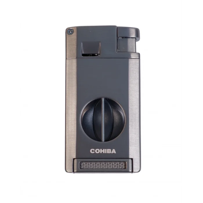 Cohiba Gunmetal V Cut Çift Torch Puro Çakmak CCM0871 - Parmida