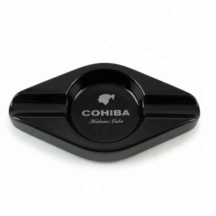 Cohiba Logolu Seramik Puro Küllüğü Siyah Oval 2li