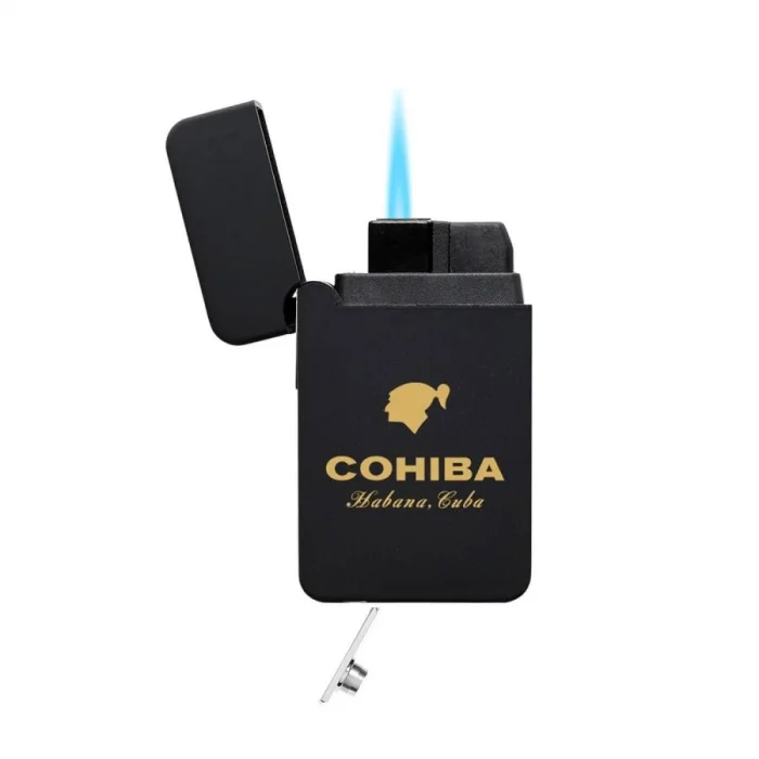 Cohiba Plastik Jet Alev Delicili Puro Çakmağı Siyah