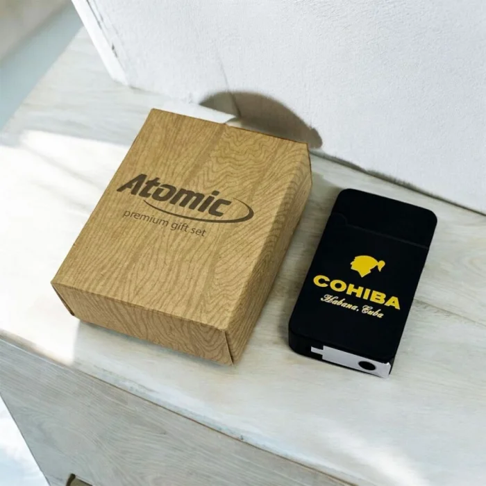 Cohiba Plastik Jet Alev Delicili Puro Çakmağı Siyah