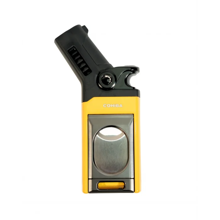 Cohiba Sarı 3 Fonksiyonlu Tek Torch Puro Çakmak CCM0803 - Parmida