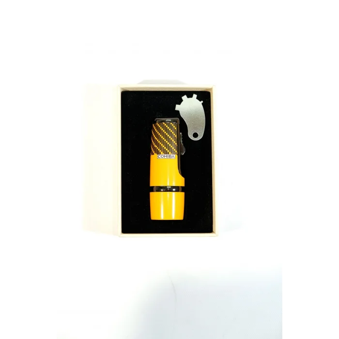 Cohiba Sarı 3 Torch Delicili Puro Çakmak CCM0787 - Parmida