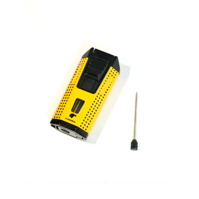Cohiba Sarı Çift Torch Puro Çakmak CCM0896 - Parmida