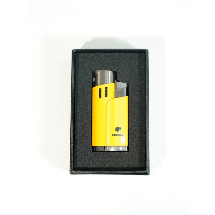 Cohiba Sarı Üç Torch Puro Çakmak CCM0858 - Parmida