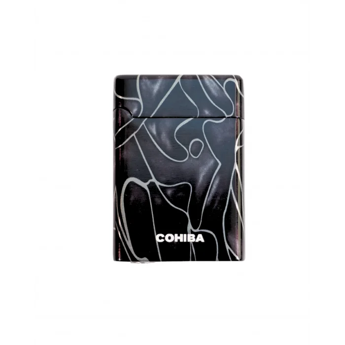 Cohiba Siyah Desenli Çift Torch Puro Çakmak CCM0852 - Parmida