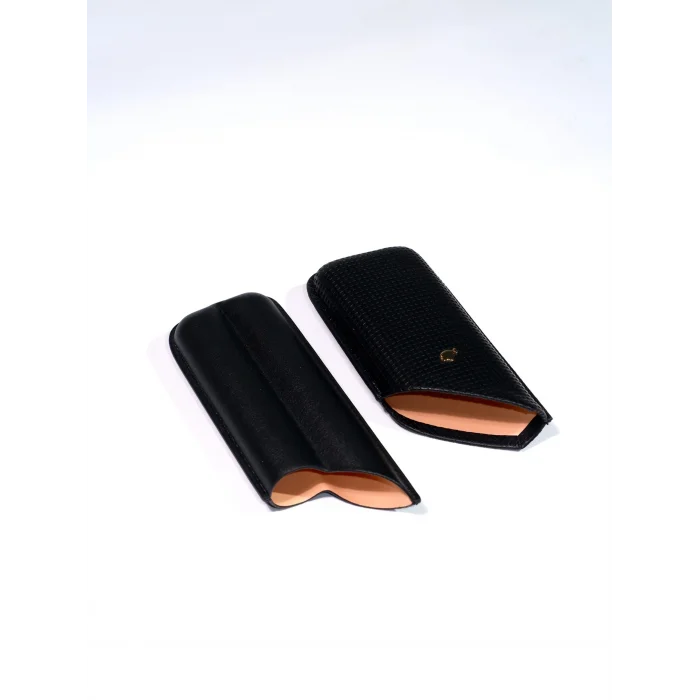 Cohiba Siyah İkili Deri Puro Taşıma Kılıfı CPK098 - Parmida