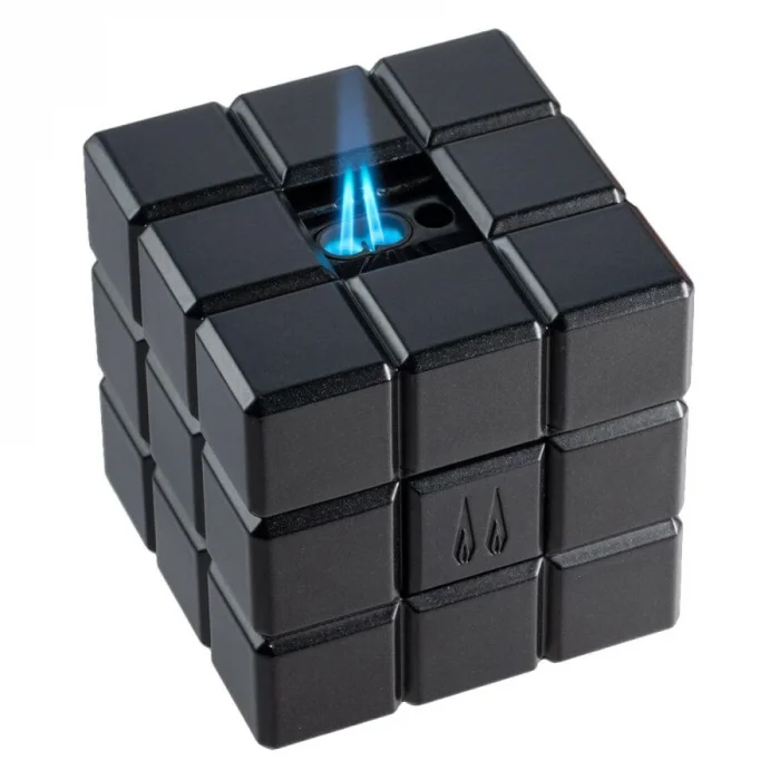 Colibri Cube Masa Çakmağı 2 Alev Siyah LI125T1