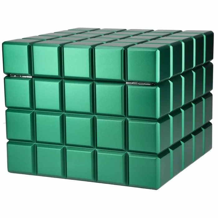 Colibri Heritage Cube Yeşil İspanyol Sedir Ağacı Nemlendirici Humidor HU125T5 - Parmida