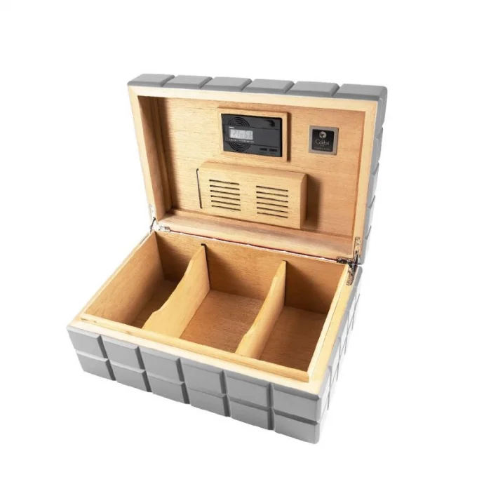Colibri Heritage Humidor Puro Kutusu HU500T3 Mat Grey 125s