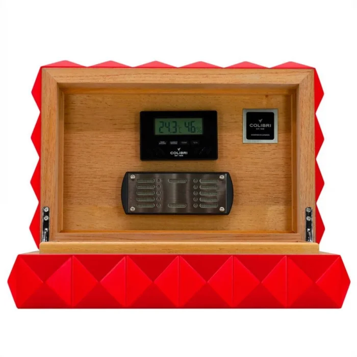 Colibri New Quasar Humidor Puro Kutusu Kırmızı 40s