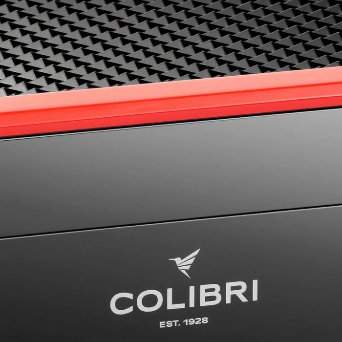 Colibri Rally Humidor Puro Kutusu Piano Siyah/Kırmızı 120s