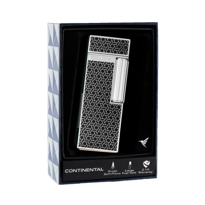 Continental İnce Mum Alev Çakmak Pattern Krom LI220T6