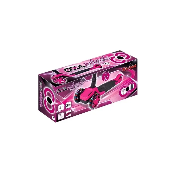 Cool Wheels Tulpar Işıklı Katlanabilir Scooter Pembe