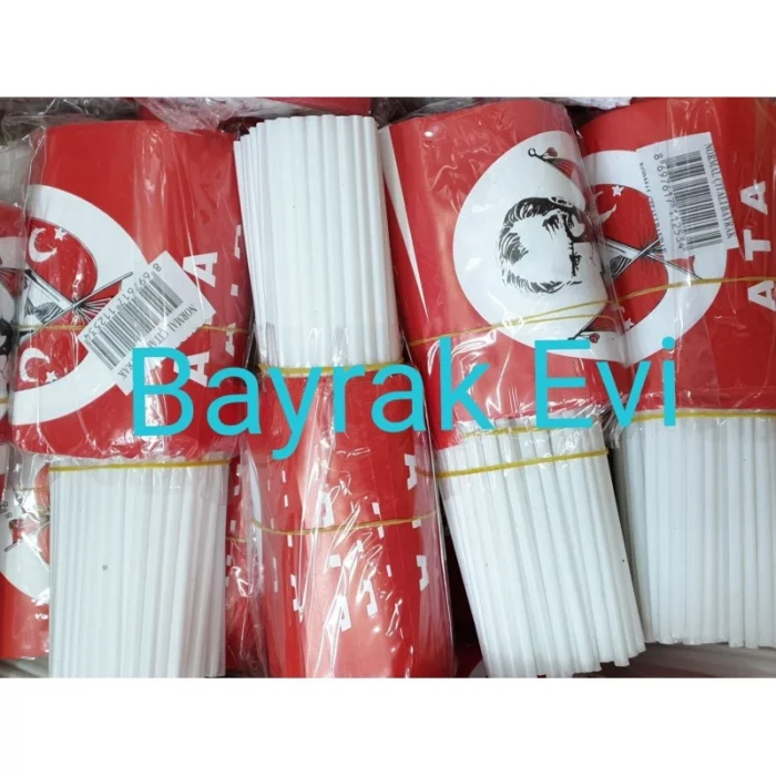 Çubuklu Atatürk Bayrağı (80li)