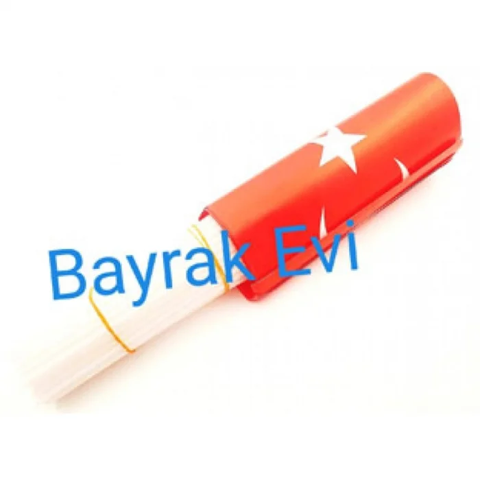 Çubuklu Türk Bayrağı  (40li)  Büyük Boy