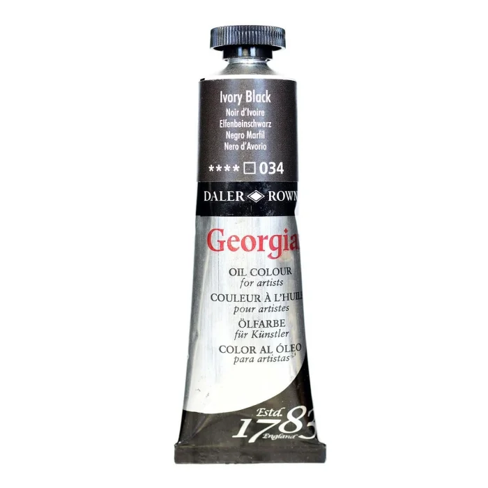Daler Rowney Georgian Yağlı Boya 38 ml 034 Ivory Black