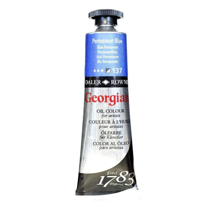 Daler Rowney Georgian Yağlı Boya 38 ml 137 Permanent Blue