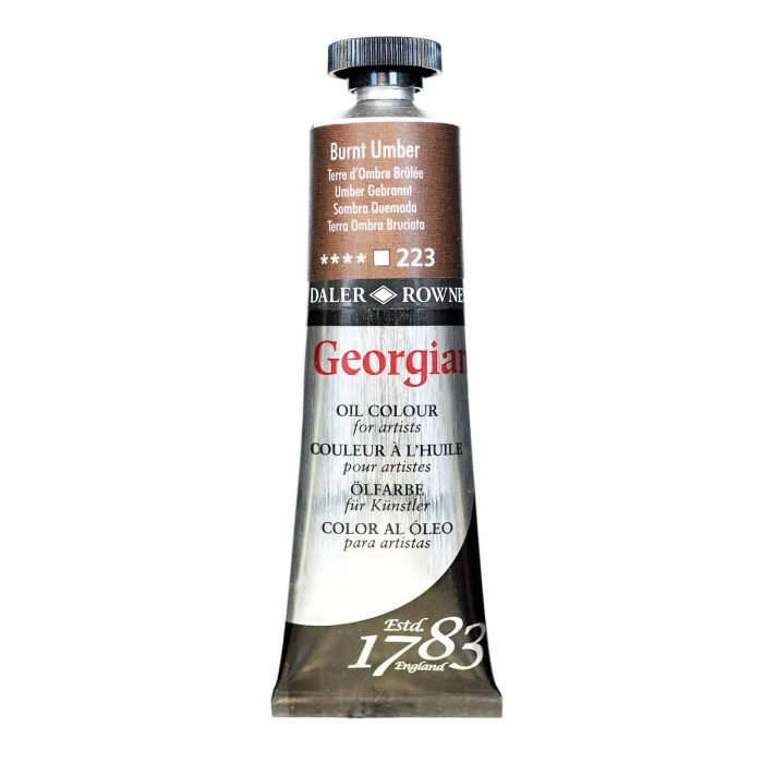 Daler Rowney Georgian Yağlı Boya 38 ml 223 Burnt Umber