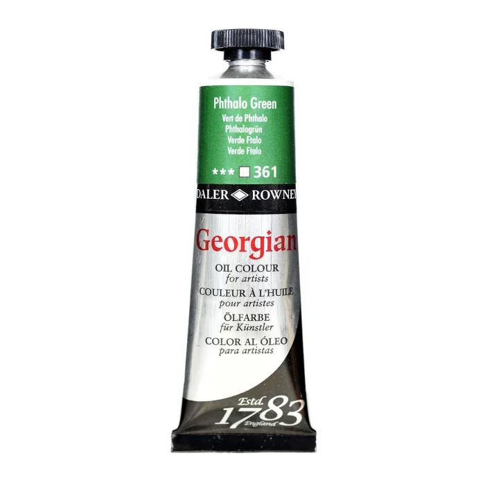 Daler Rowney Georgian Yağlı Boya 38 ml 361 Phthalo Green