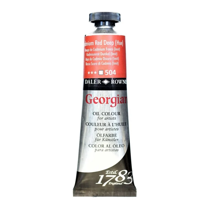 Daler Rowney Georgian Yağlı Boya 38 ml 504 Cadmium Red Deep Hue