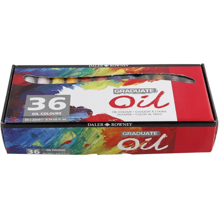 Daler Rowney Graduate Oil Yağlı Boya Seti 36 Renk x 22 ml.