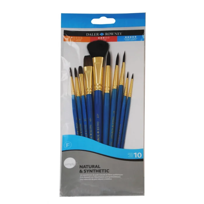 Daler Rowney Natural & Synthetic 10lu Fırça Seti