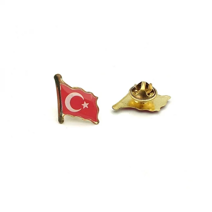 Dalgalı Türk Bayrağı Rozeti