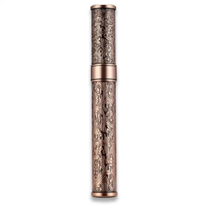 Damascus Desen Metal Puro Kılıfı Tüpü Tekli Bronze 50 Ring