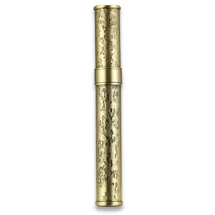 Damascus Desen Metal Puro Kılıfı Tüpü Tekli Gold 50 Ring