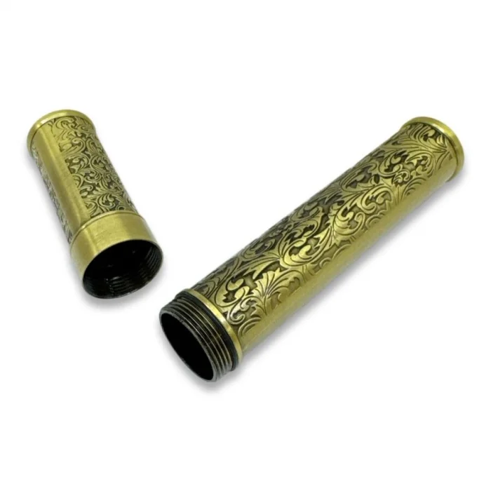 Damascus Desen Metal Puro Kılıfı Tüpü Tekli Gold 50 Ring