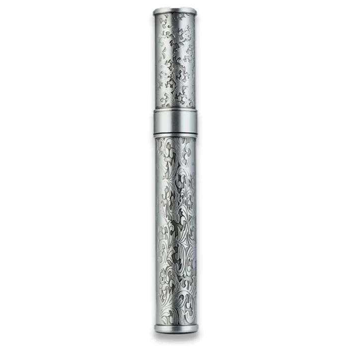 Damascus Desen Metal Puro Kılıfı Tüpü Tekli Silver 50 Ring