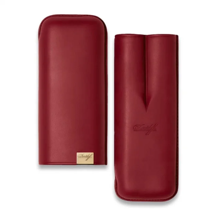 Davidoff Iconic Seri Deri Puro Kılıfı Kırmızı Gold 2li 64 Ring