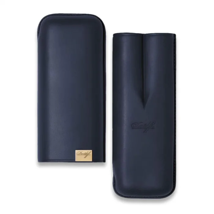 Davidoff Iconic Seri Deri Puro Kılıfı Lacivert Gold 2li 64 Ring