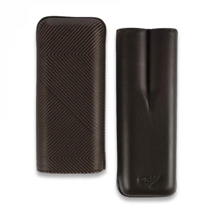 Davidoff Leaf Deri Puro Kılıfı Kahve XL 2li 64 Ring