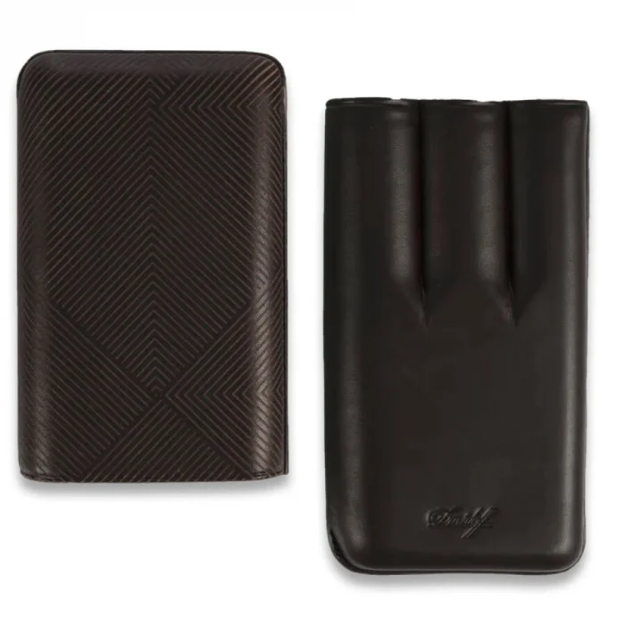 Davidoff Leaf Deri Puro Kılıfı Kahve XL 3lü 64 Ring