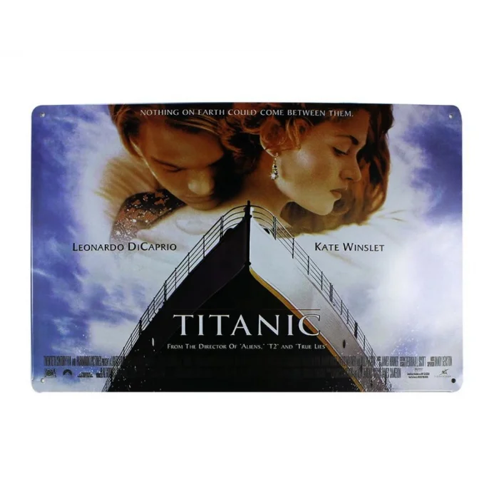 Dekoratif Vintage Metal Pano Titanic 20x30