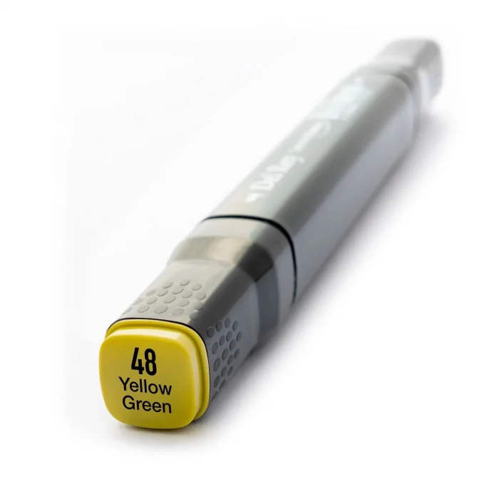 Del Rey Çift Uçlu Çizim Marker Kalemi 48 Yellow Green